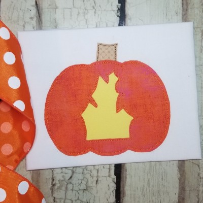 reverse applique pumpkin applique design